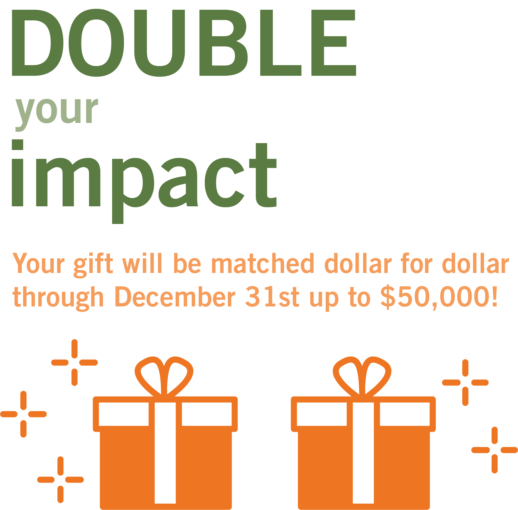 double your impact